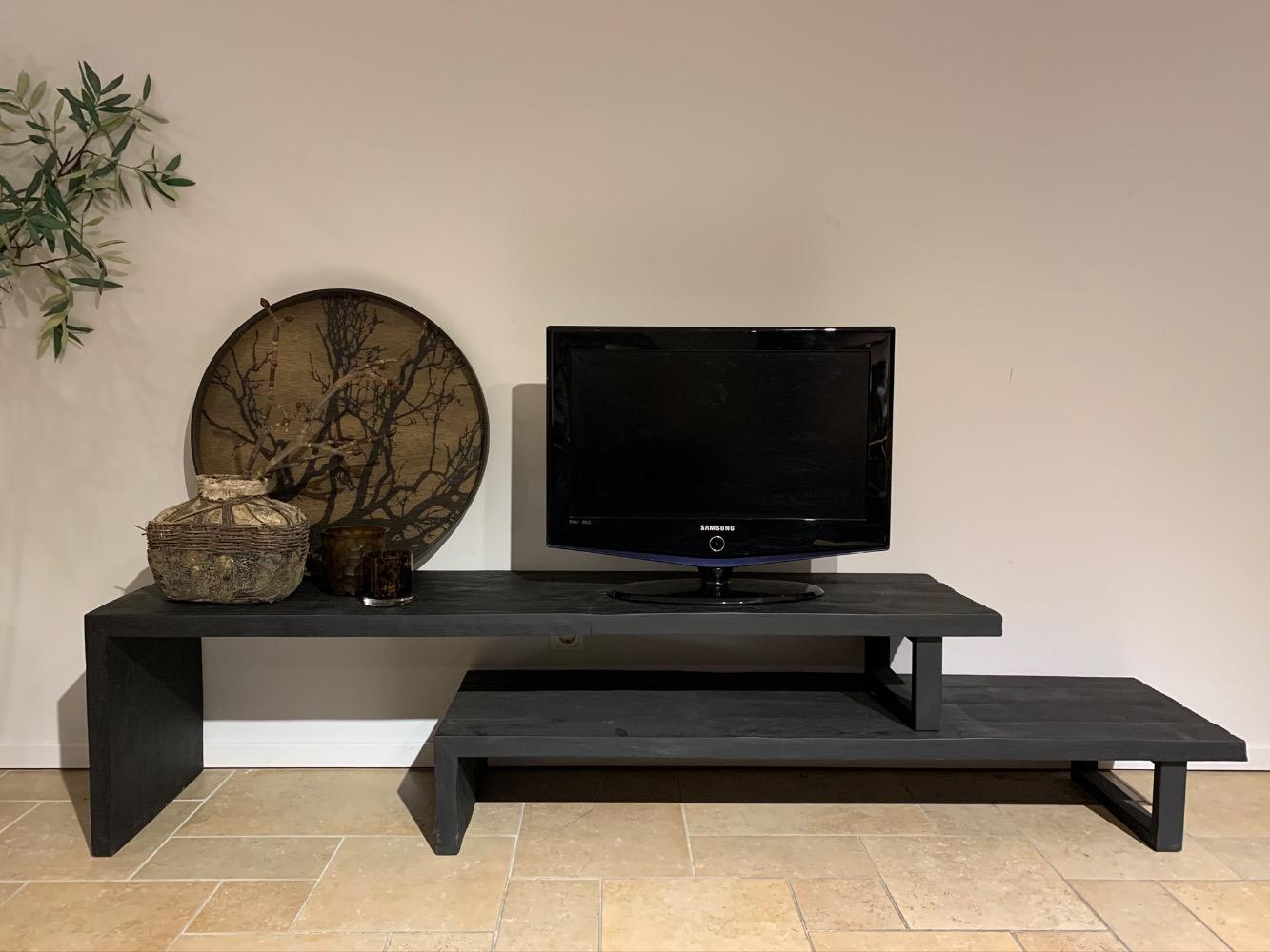 Tv meubel uitschuif zwart