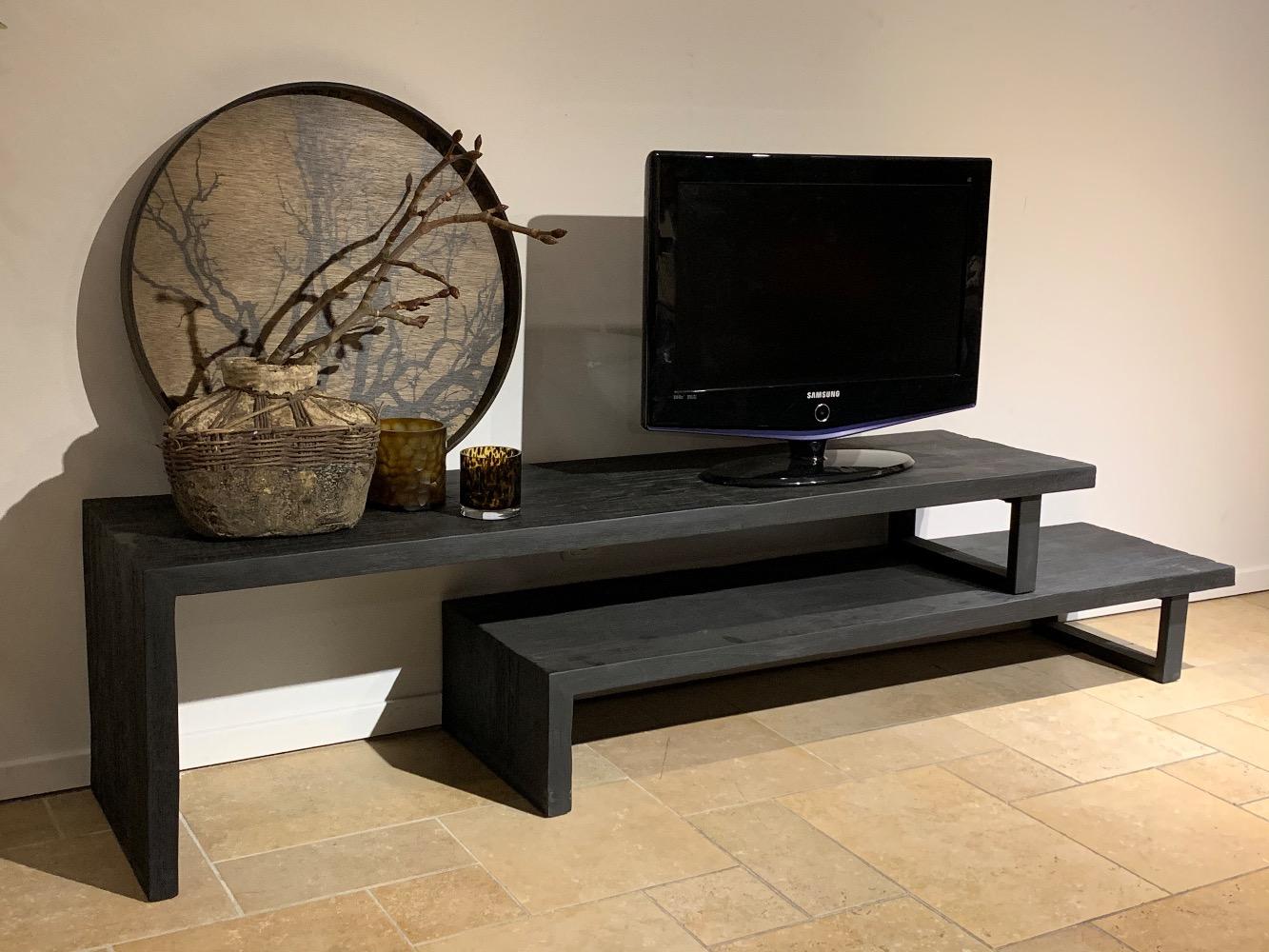 Tv meubel uitschuif zwart