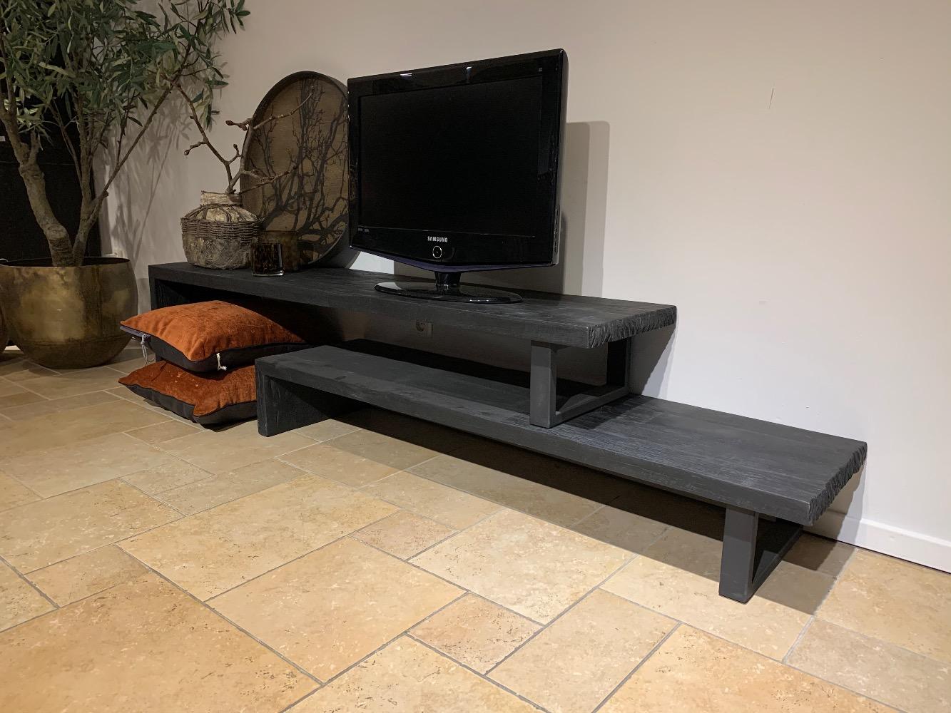 Tv meubel uitschuif zwart