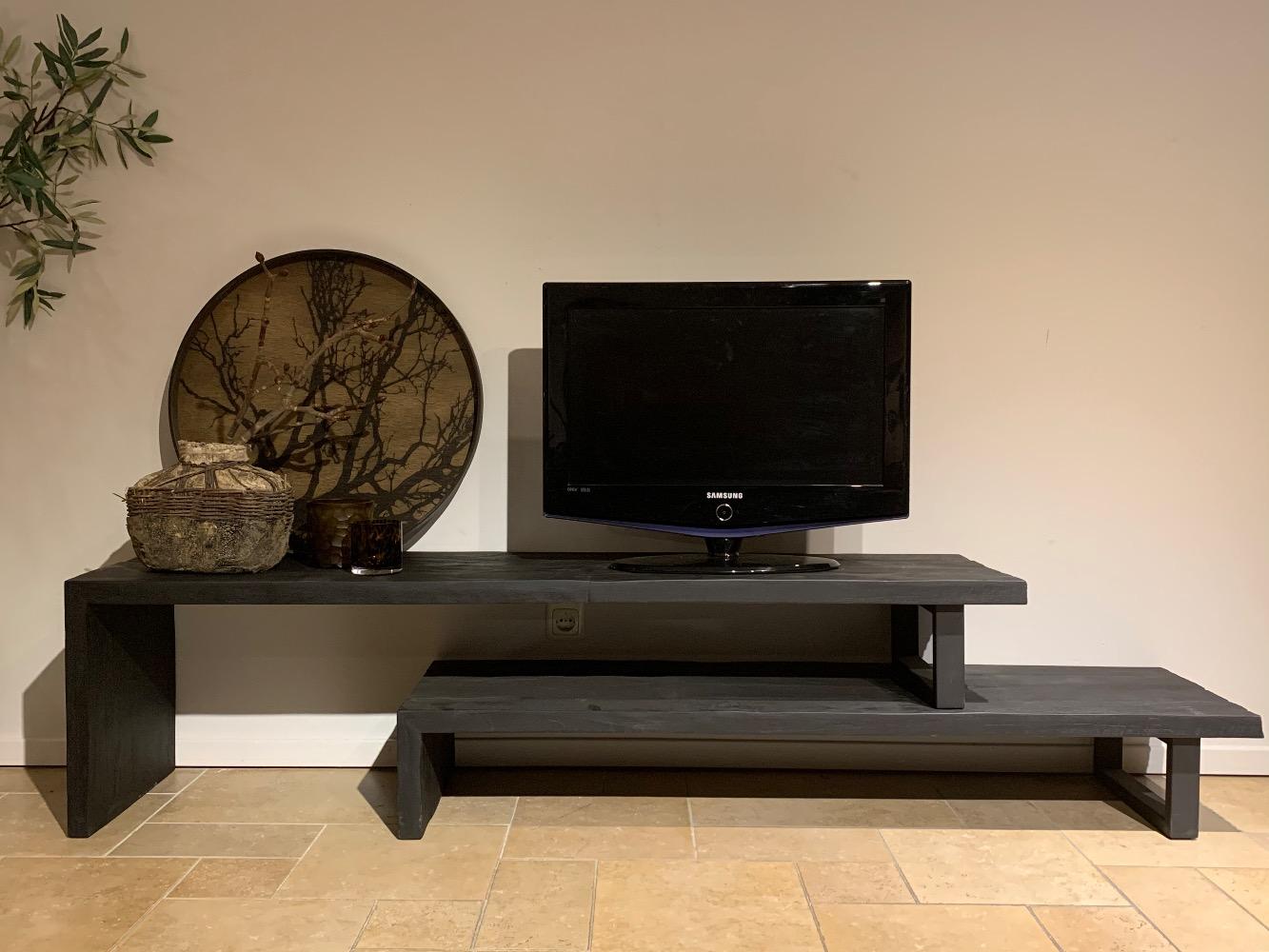 Tv meubel uitschuif zwart