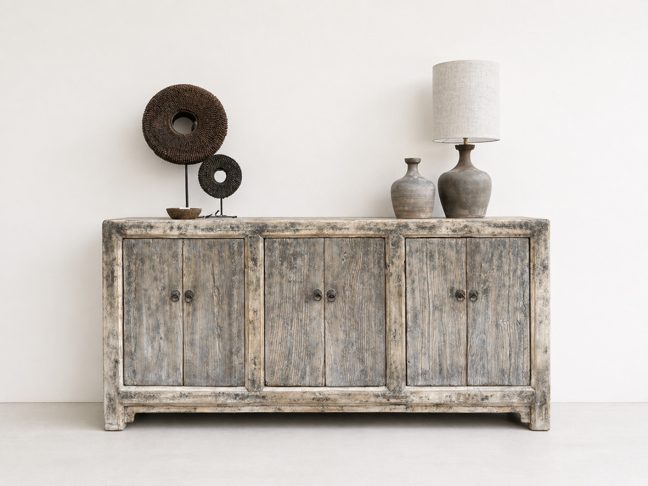 Uniek authentiek chinees dressoir met 6 deuren