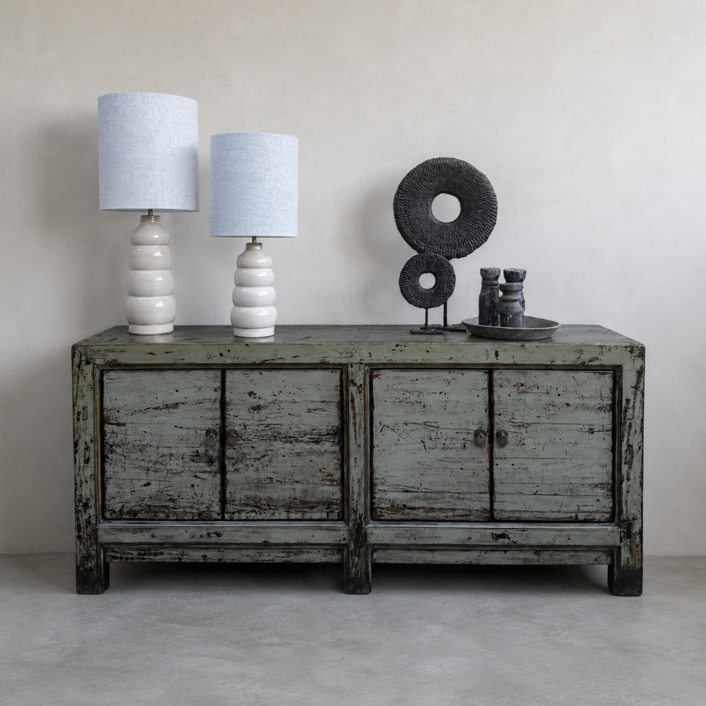 Unieke authentieke hoogglans chinees dressoir 