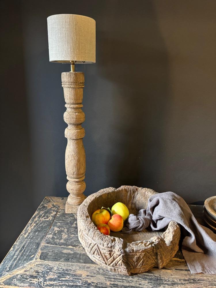 Unieke gave houten schaal 