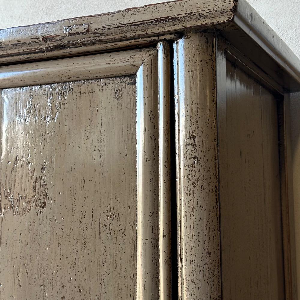 Unieke hoogglans 2 deurskast oud Jade olijf groen 