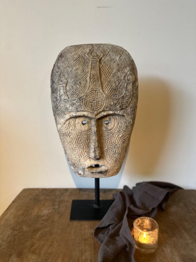 Unieke masker op voet nr1