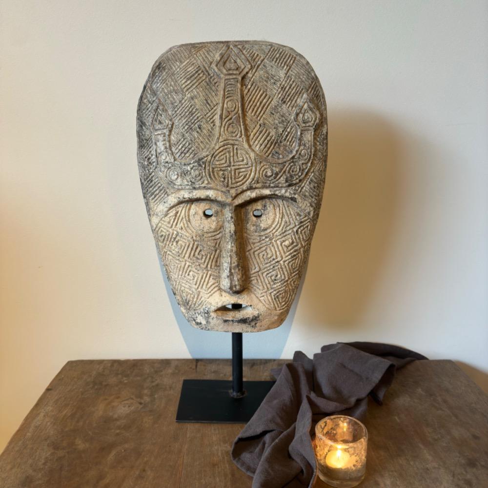 Unieke masker op voet nr1