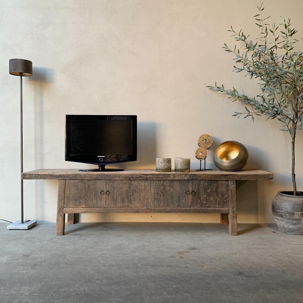 Uniek  tv dressoir  oud Chinees  4 deurs 