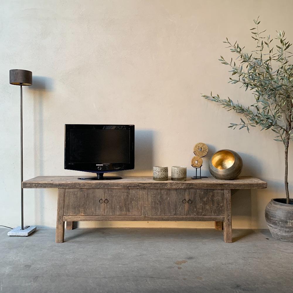 Uniek  tv dressoir  oud Chinees  4 deurs 